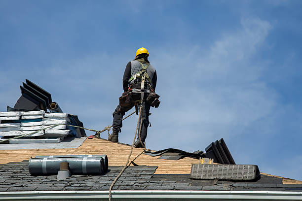 Professional Roof Replacement technician working in Mount Angel, OR
